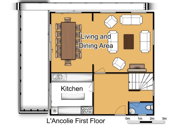 Chalet L’Ancolie Meribel Floor Plan 2